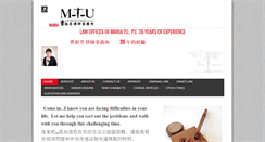 Desktop Screenshot of mariatulawoffices.com